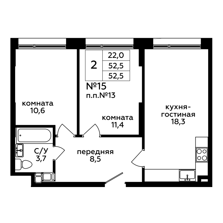 Апартаменты в жилом комплексе «Mirror Здание»